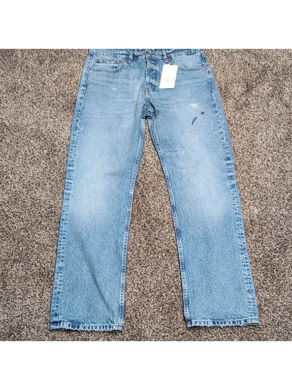 New Zara Boyfriend relaxed Straight Leg Jeans Size 8